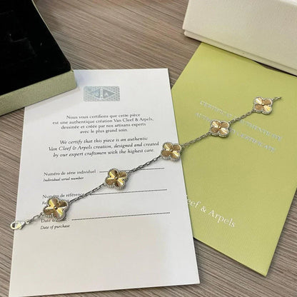 [LUCKY LOVE] CLOVER 5 MOTIF LASER BRACELET COLLECTION