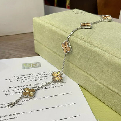 [LUCKY LOVE] CLOVER 5 MOTIF LASER BRACELET COLLECTION