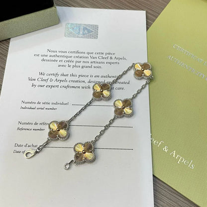 [LUCKY LOVE] CLOVER 5 MOTIF LASER BRACELET COLLECTION