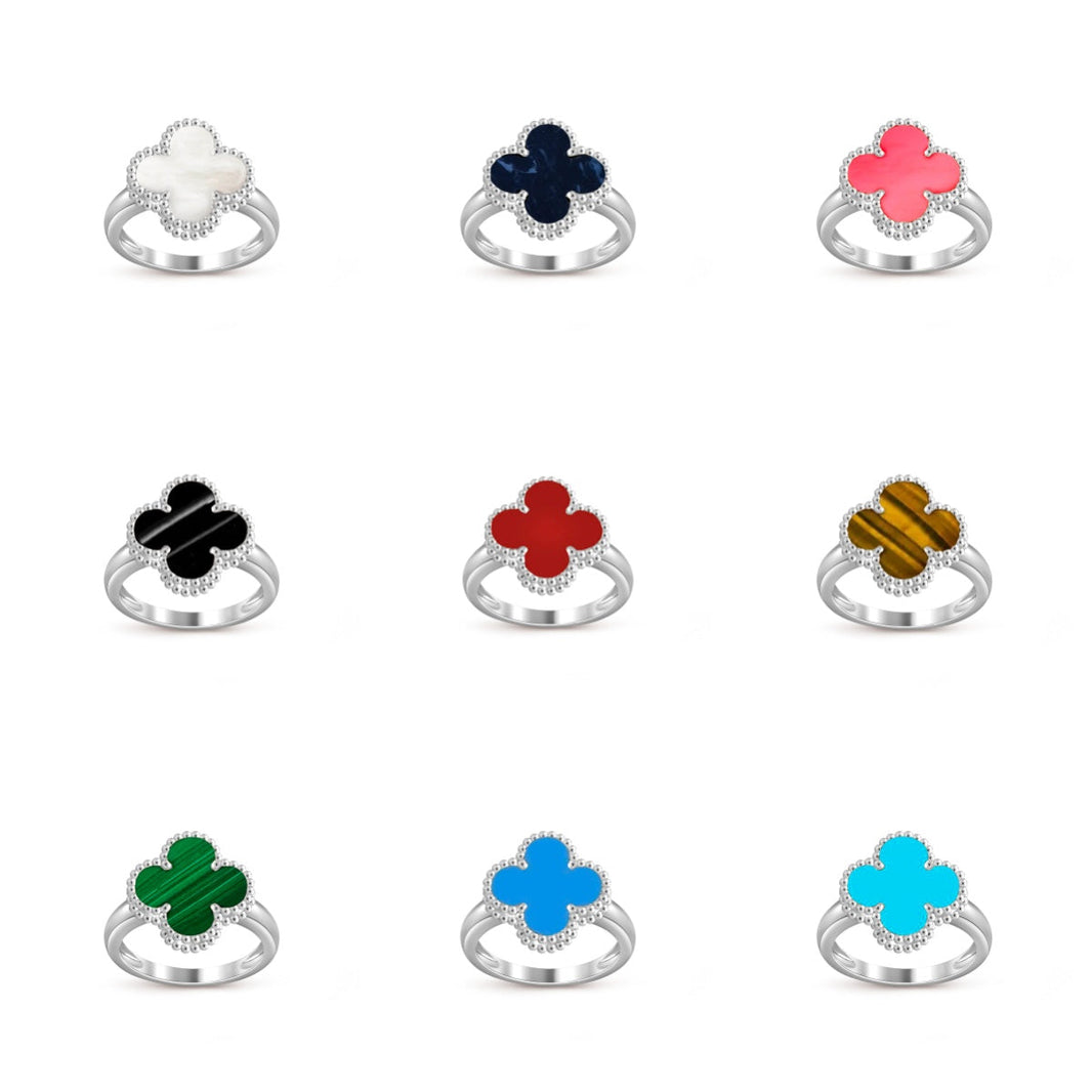 [LUCKY LOVE]CLOVER SILVER RING COLLECTION