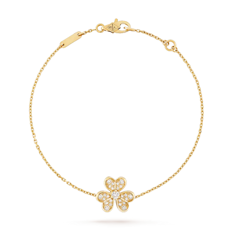[LUCKY LOVE]FRIVOLE GOLD FLOWER DIAMOND BRACELET