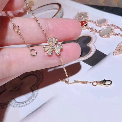 [LUCKY LOVE]FRIVOLE GOLD FLOWER DIAMOND BRACELET