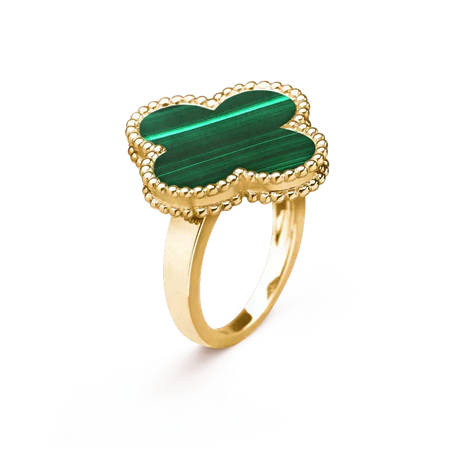 [LUCKY LOVE]CLOVER MALACHITE RING