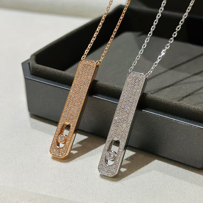 [LUCKY LOVE]MY FIRST DIAMOND PAVED NECKLACE