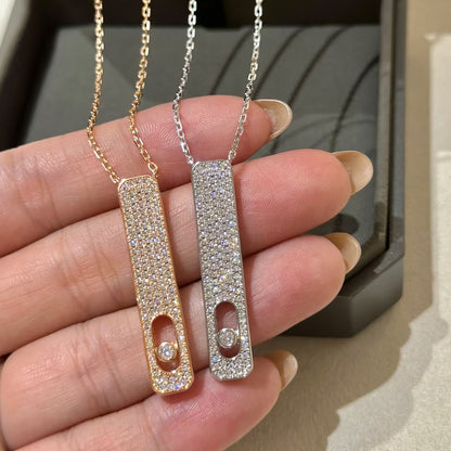 [LUCKY LOVE]MY FIRST DIAMOND PAVED NECKLACE