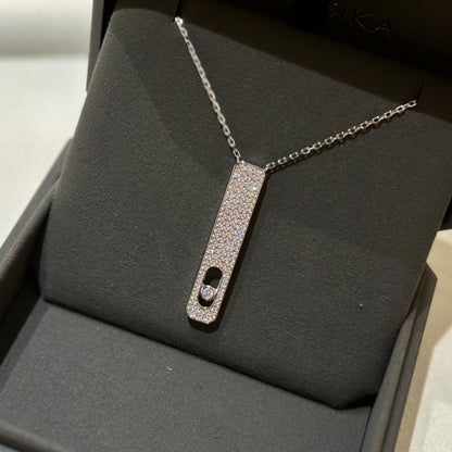 [LUCKY LOVE]MY FIRST DIAMOND PAVED NECKLACE