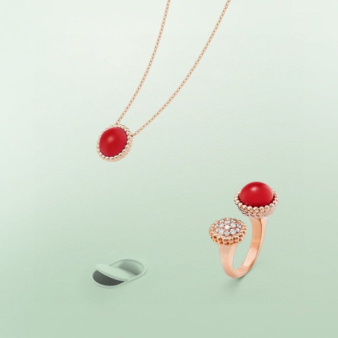 [LUCKY LOVE]PERLEE COULEURS DIAMOND ROSE GOLD BETWEEN THE FINGER RING