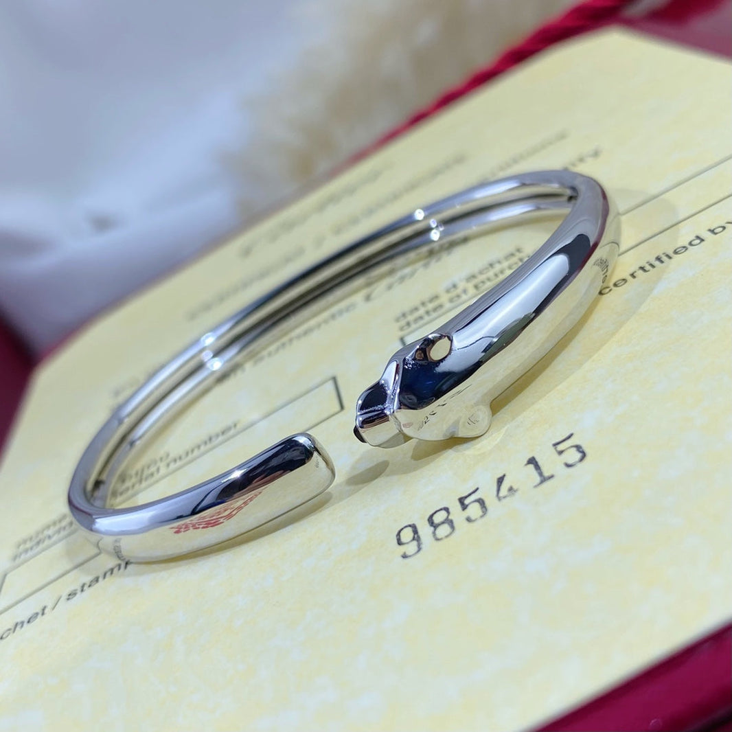 [LUCKY LOVE]PANTHERE SILVER OPEN BRACELET