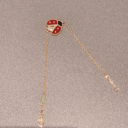 [LUCKY LOVE]LUCKY SPRING 1 MOTIF PINK GOLD BRACELET