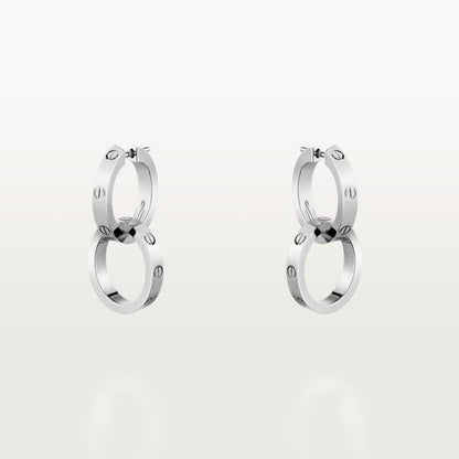 [LUCKY LOVE]LOVE 3.3MM DANGLE EARRINGS
