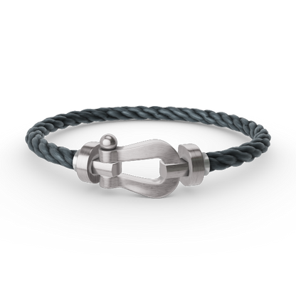 [LUCKY LOVE]FORCE LARGE HORSESHOE NO DIAMOND BRACELET SILVER