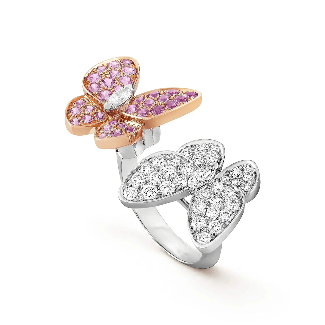 [LUCKY LOVE]TWIN BUTTERFLY DIAMOND RING